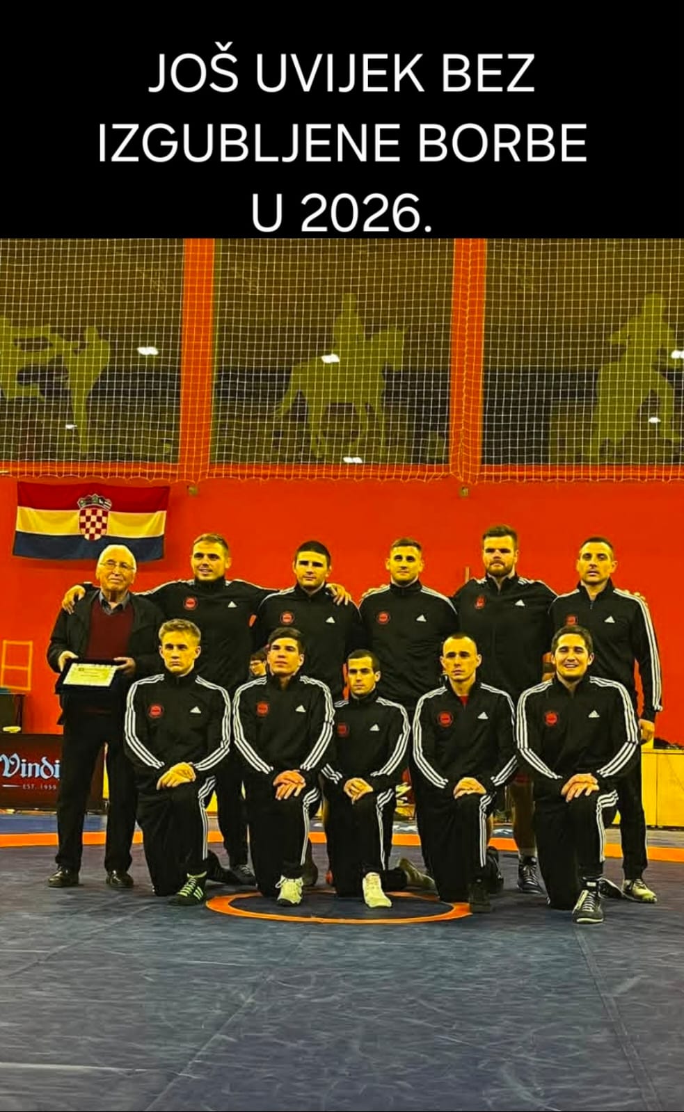 HK Vindija - hrvač pokazuje snagu